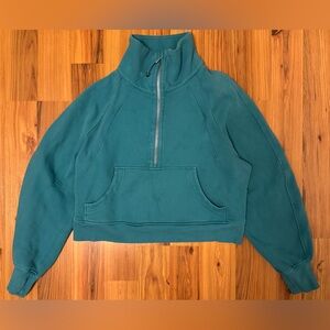 lululemon athletica Turquoise Half-Zip Hoodie